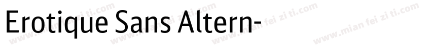 Erotique Sans Altern字体转换